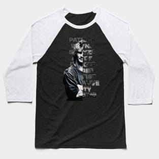 Patrick Swayze Exclusive art Baseball T-Shirt